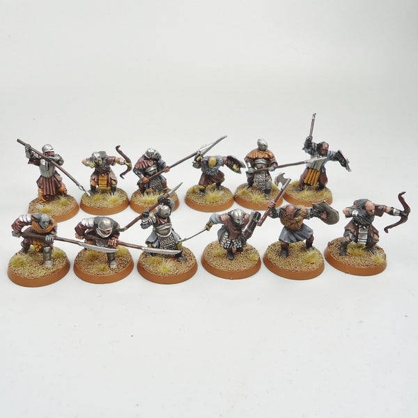 LOTR Warhammer Army Lord Of The Rings Mordor Orcs x12 Painted and Based