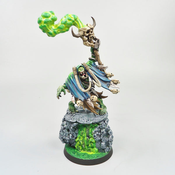 Warhammer Army Age of Sigmar Orruk Weirdnob Shaman Painted - Orruk Ironjawz