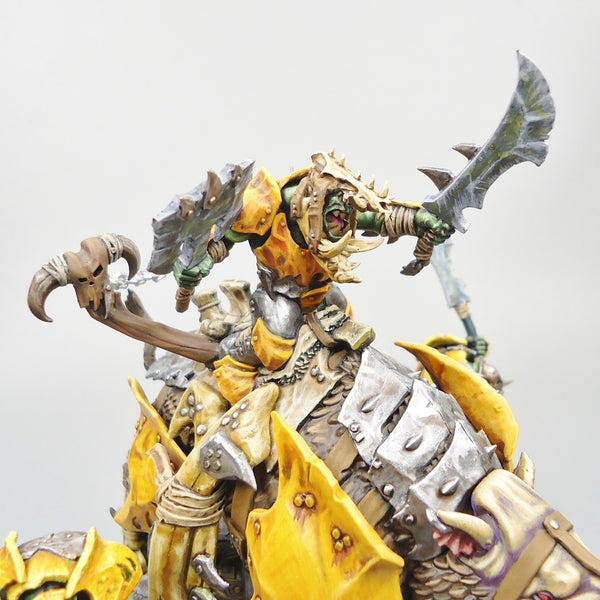 Warhammer Army Age of Sigmar Maw-grunta with Hakkin Krew - Orruk Ironjawz