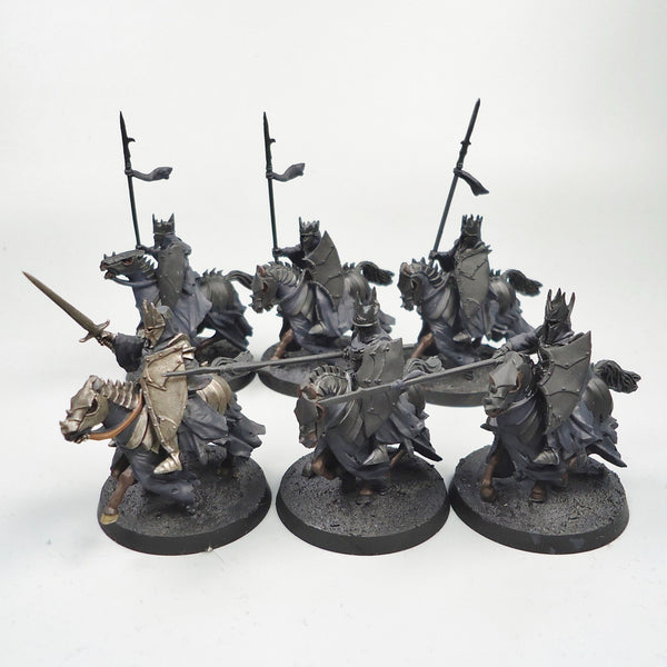 LOTR Warhammer Army Lord Of The Rings Morgul Knights x6 Partly Painted