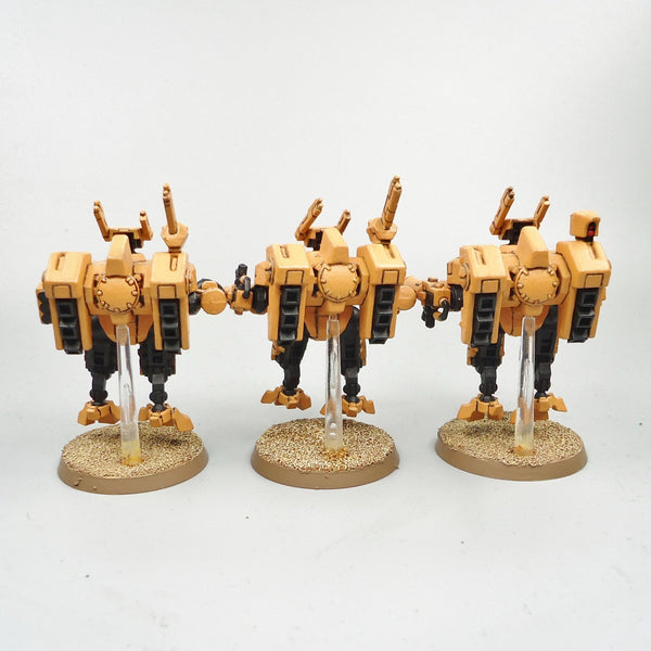 Tau Empire Crisis Battlesuits x3 Painted And Based - Warhammer Army 40k