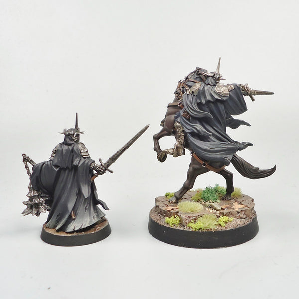 LOTR Warhammer Army Lord Of The Rings Witch King Mounted And On Foot Painted