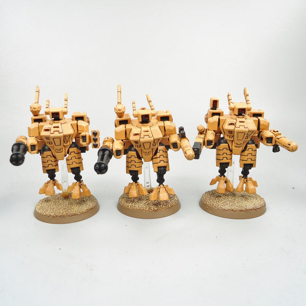 Tau Empire Crisis Battlesuits x3 Painted And Based - Warhammer Army 40k