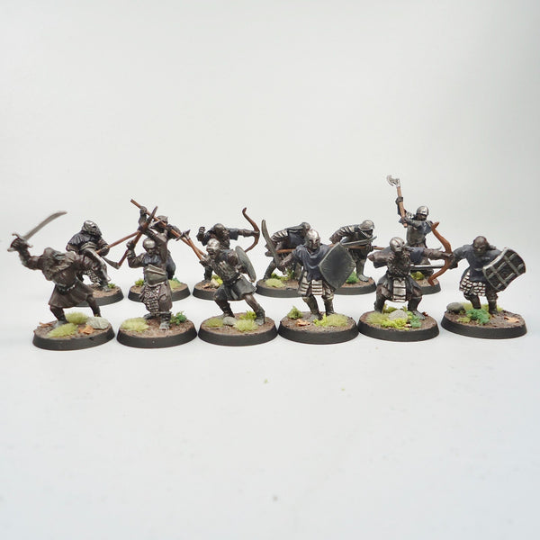 LOTR Warhammer Army Lord Of The Rings Mordor Orcs x12 Painted and Based