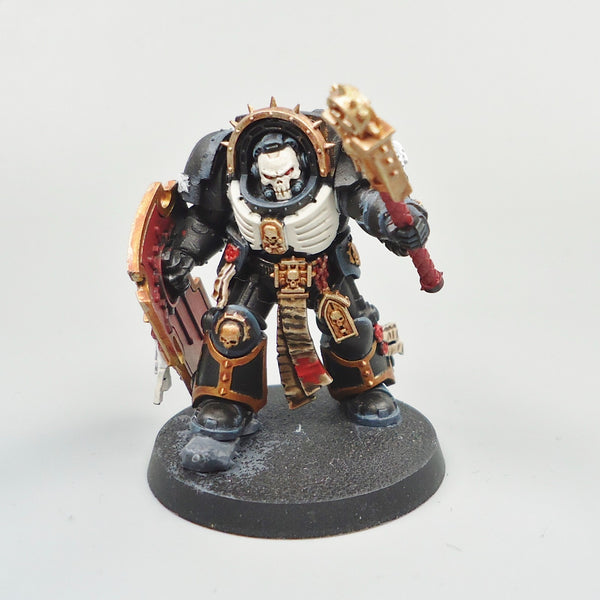 Warhammer 40k Army Space Marines Black Templars Terminator Chaplain Painted