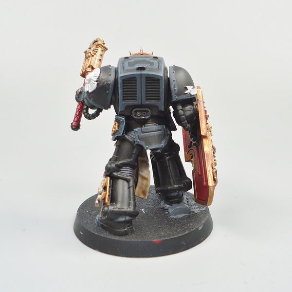 Warhammer 40k Army Space Marines Black Templars Terminator Chaplain Painted