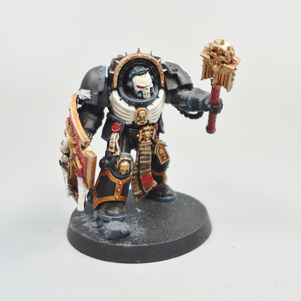 Warhammer 40k Army Space Marines Black Templars Terminator Chaplain Painted