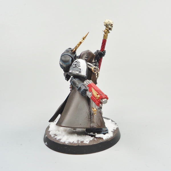 Warhammer 40k Army Space Marines Black Templars Chaplain Painted