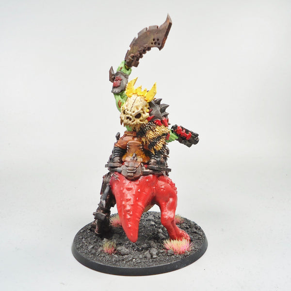 Warhammer 40k Army Ork Boss On Squigosaur Painted And Based