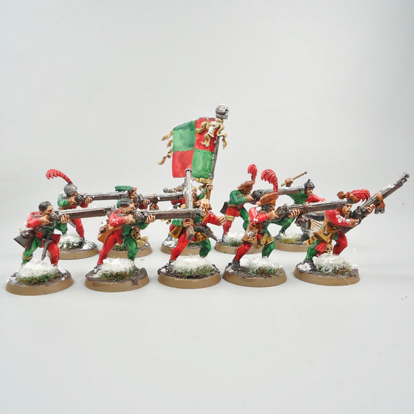 Warhammer Age Of Sigmar Army Empire Handgunners x10 Painted