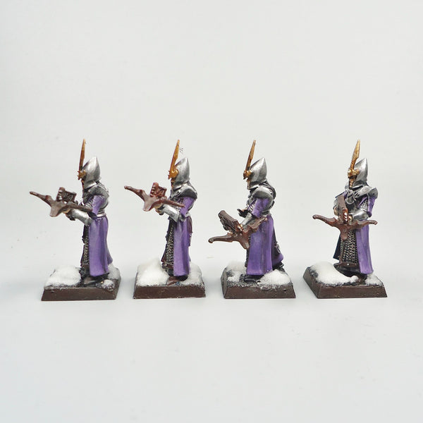 Warhammer Age Of Sigmar Army Fantasy Old World Dark Elves Crossbows x4 Painted