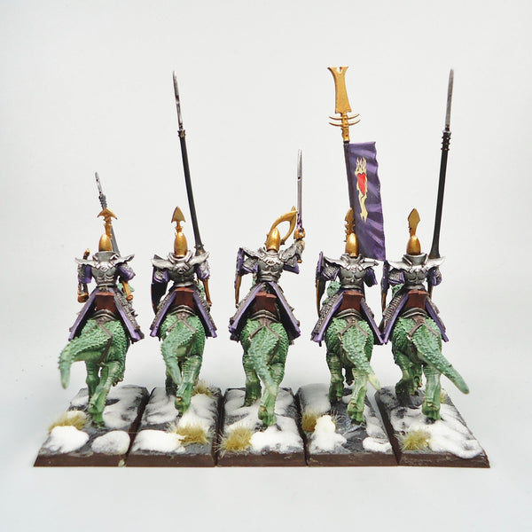 Warhammer Age Of Sigmar Army Fantasy Old World Dark Elves Cold One Knights x5