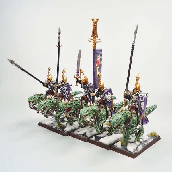 Warhammer Age Of Sigmar Army Fantasy Old World Dark Elves Cold One Knights x5