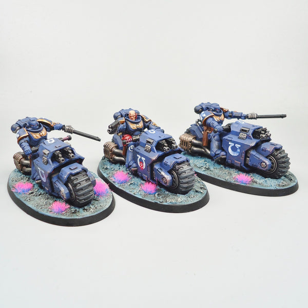 Ultramarines Primaris Outriders x3 Painted - Warhammer 40k Army Space Marines