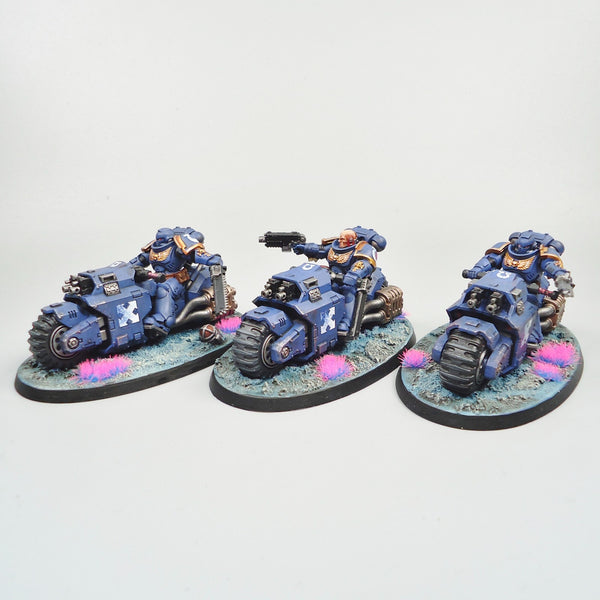 Ultramarines Primaris Outriders x3 Painted - Warhammer 40k Army Space Marines