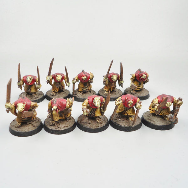 Skaven Plague Monks x10 Painted - Warhammer Army Fantasy Age of Sigmar