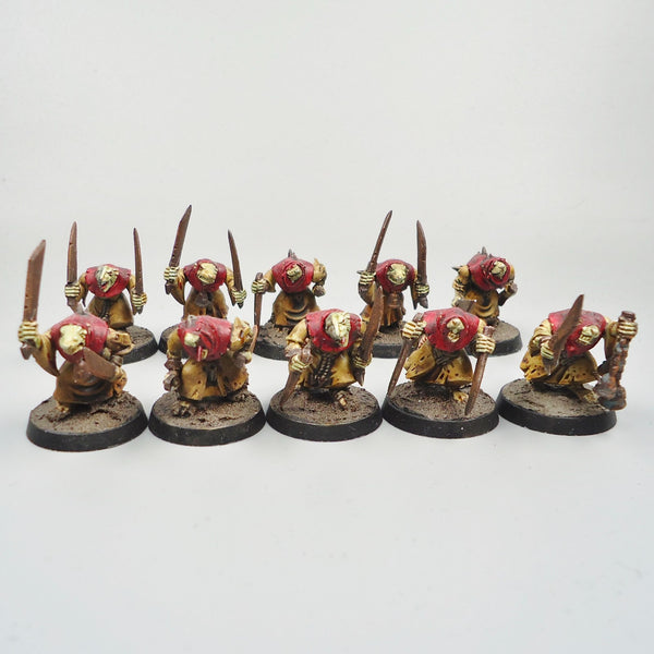Skaven Plague Monks x10 Painted - Warhammer Army Fantasy Age of Sigmar