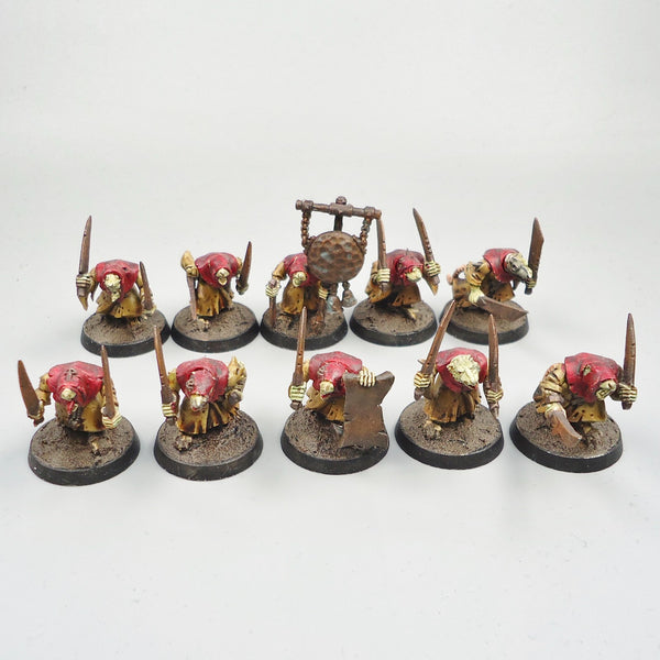 Skaven Plague Monks x10 Painted - Warhammer Army Fantasy Age of Sigmar