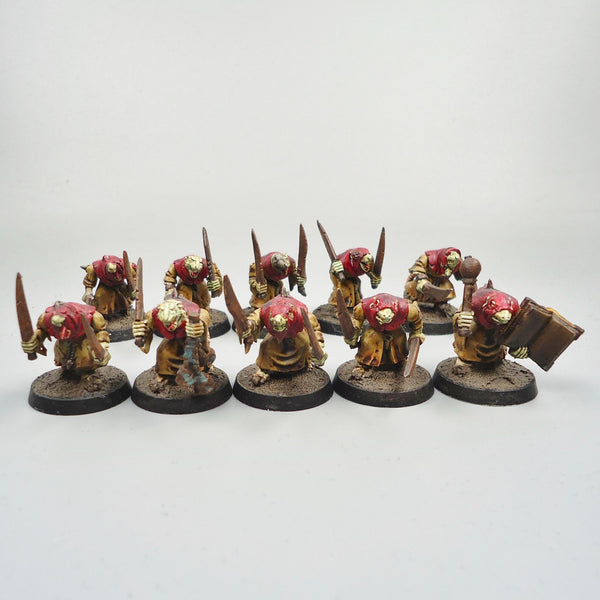 Skaven Plague Monks x10 Painted - Warhammer Army Fantasy Age of Sigmar