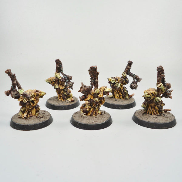 Skaven Plague Censer Bearers x5 Painted - Warhammer Army Fantasy Age of Sigmar