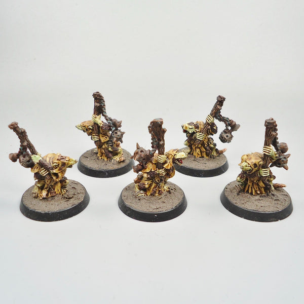 Skaven Plague Censer Bearers x5 Painted - Warhammer Army Fantasy Age of Sigmar