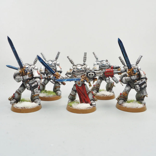 Warhammer 40k Army Space Marines Grey Knights Inceptors x5 Painted