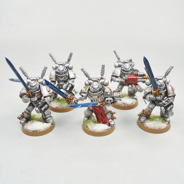 Warhammer 40k Army Space Marines Grey Knights Inceptors x5 Painted