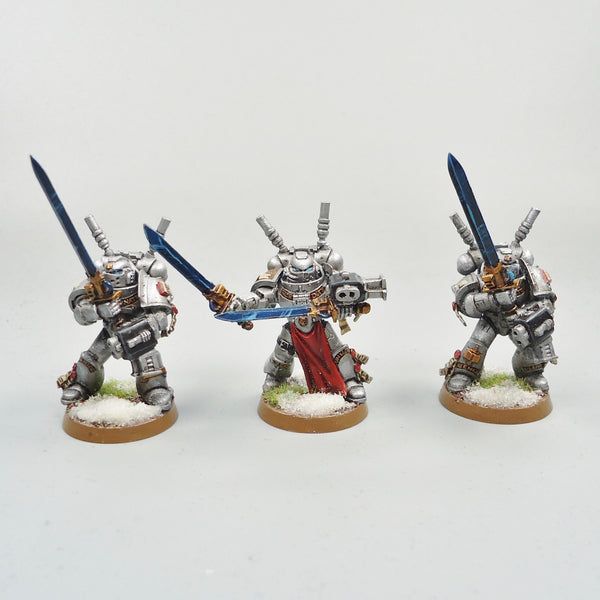 Warhammer 40k Army Space Marines Grey Knights Inceptors x5 Painted