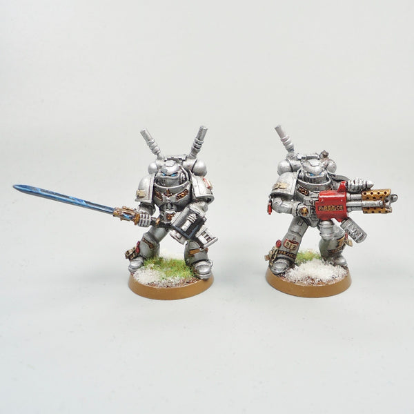 Warhammer 40k Army Space Marines Grey Knights Inceptors x5 Painted