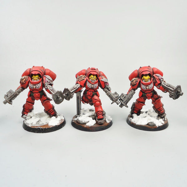 Warhammer 40k Army Space Marines  Blood Angels Primaris Inceptors x3 Painted