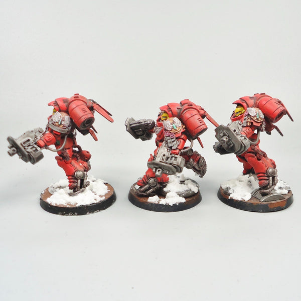 Warhammer 40k Army Space Marines  Blood Angels Primaris Inceptors x3 Painted