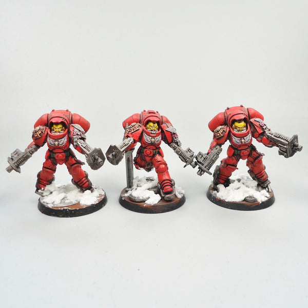 Warhammer 40k Army Space Marines  Blood Angels Primaris Inceptors x3 Painted