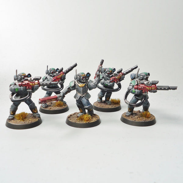 Warhammer 40k Army Astra Militarum Imperial Guard Tempestus Scions x5 Painted