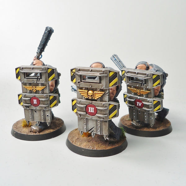 Warhammer 40k Army Astra Militarum Bullgryns x3 Painted