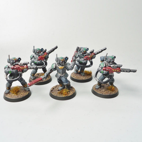Warhammer 40k Army Astra Militarum Imperial Guard Tempestus Scions x5 Painted