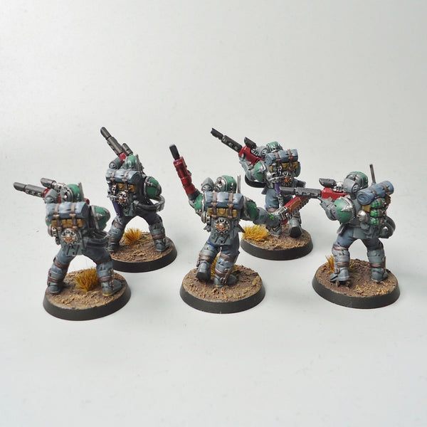 Warhammer 40k Army Astra Militarum Imperial Guard Tempestus Scions x5 Painted