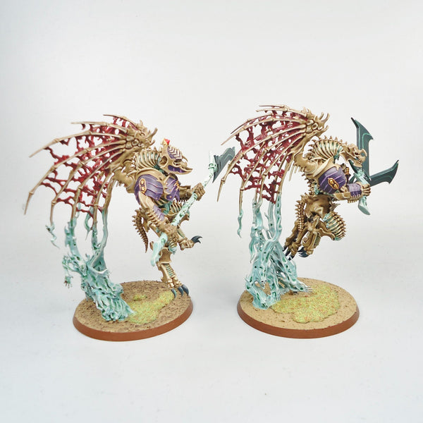 Warhammer Army AoS - Ossiarch Bonereapers - 2x Morghast Harbingers Age Of Sigmar