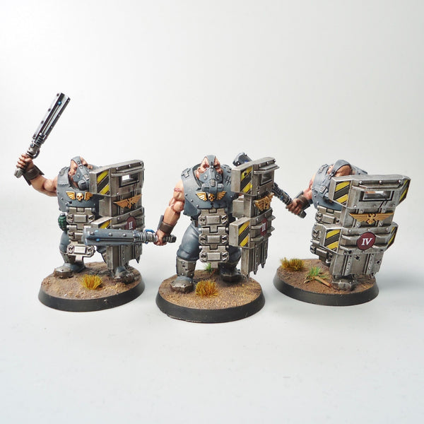 Warhammer 40k Army Astra Militarum Bullgryns x3 Painted