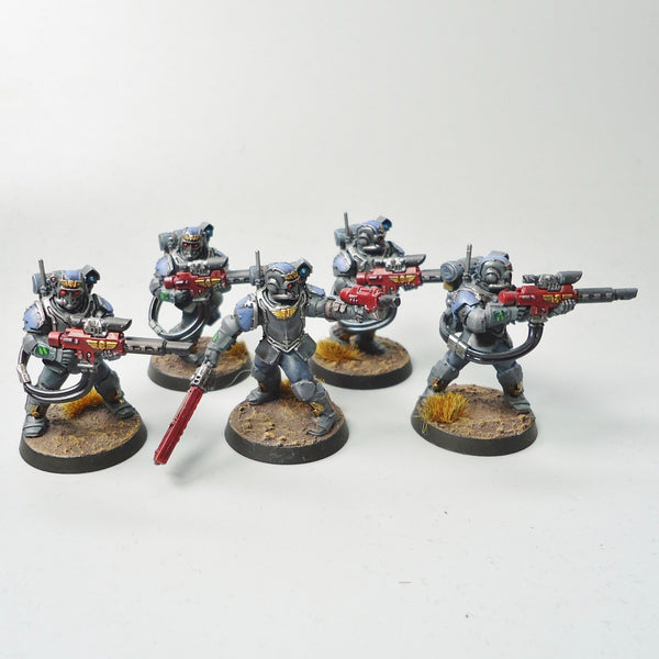 Warhammer 40k Army Astra Militarum Imperial Guard Tempestus Scions x5 Painted