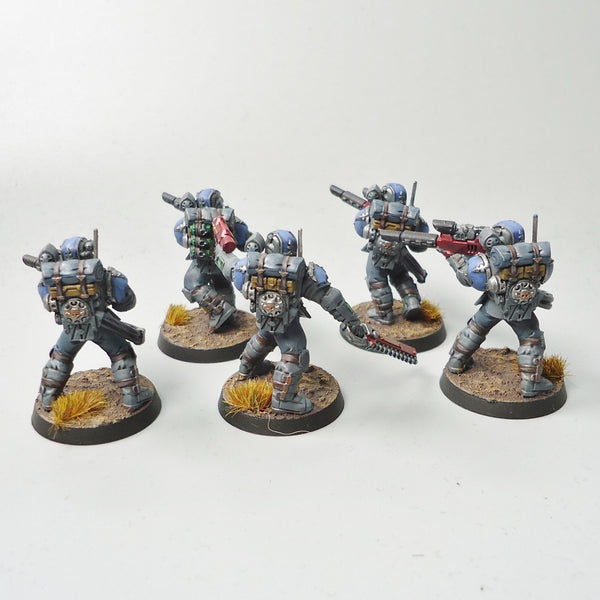 Warhammer 40k Army Astra Militarum Imperial Guard Tempestus Scions x5 Painted