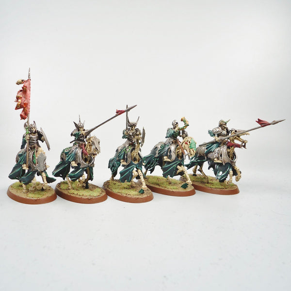 Warhammer AoS Old World Vampire Counts Black Knights x5 Painted