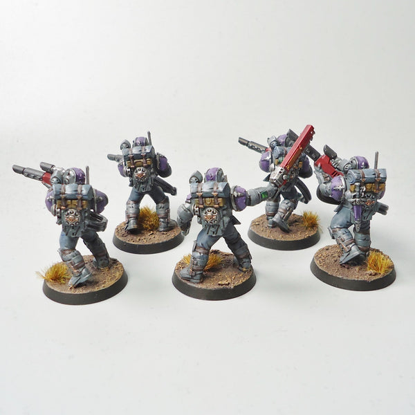 Warhammer 40k Army Astra Militarum Imperial Guard Tempestus Scions x5 Painted