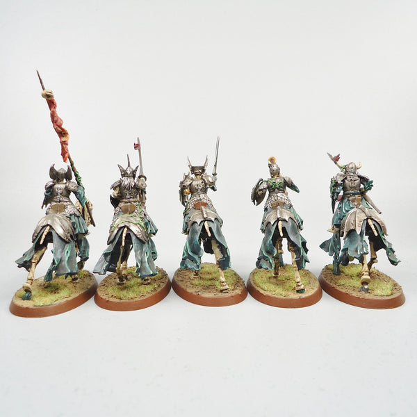 Warhammer AoS Old World Vampire Counts Black Knights x5 Painted