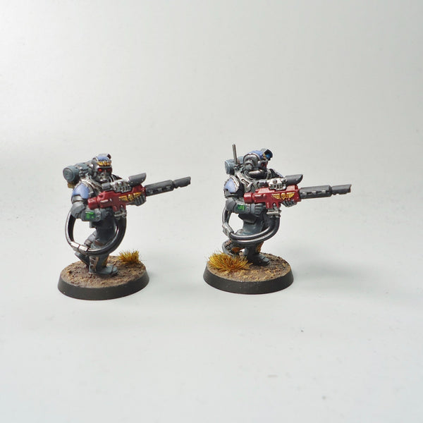 Warhammer 40k Army Astra Militarum Imperial Guard Tempestus Scions x5 Painted