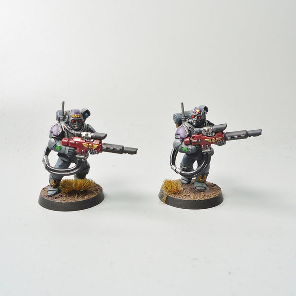 Warhammer 40k Army Astra Militarum Imperial Guard Tempestus Scions x5 Painted