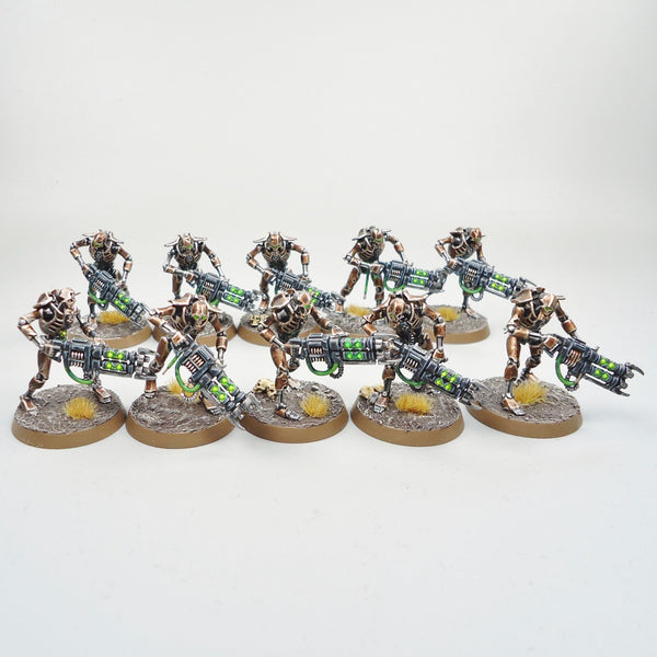 Necron Warriors x10 Painted And Based - Necrons Warhammer 40k Army