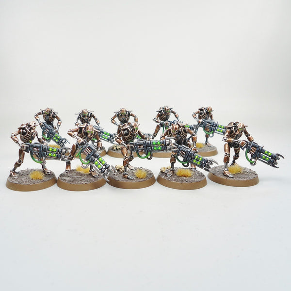Necron Warriors x10 Painted And Based - Necrons Warhammer 40k Army