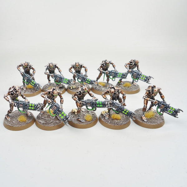 Necron Warriors x10 Painted And Based - Necrons Warhammer 40k Army