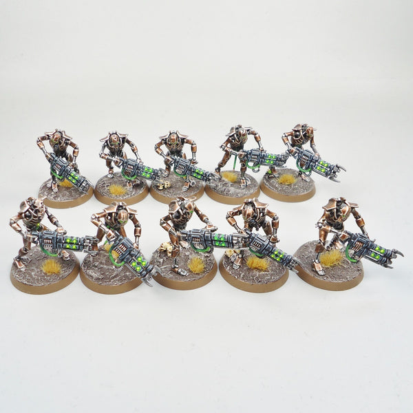 Necron Warriors x10 Painted And Based - Necrons Warhammer 40k Army