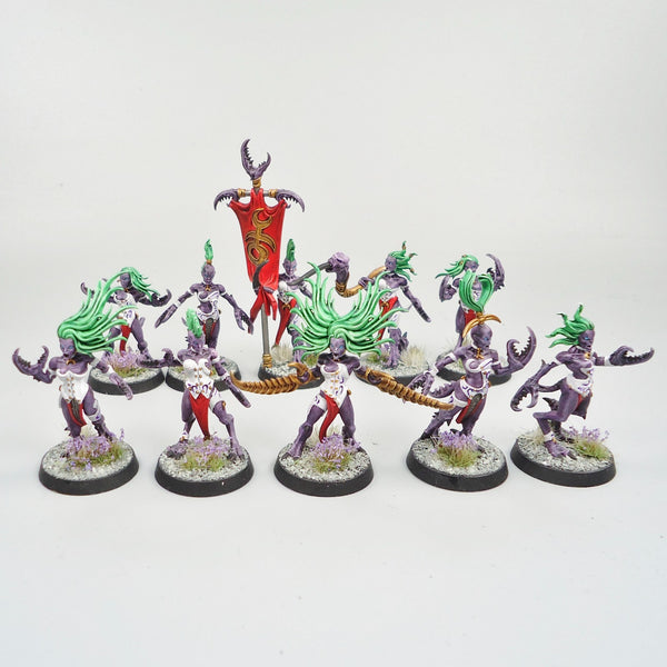 Daemonettes x10 Painted - Hedonites of Slaneesh Warhammer Army Age of Sigmar
